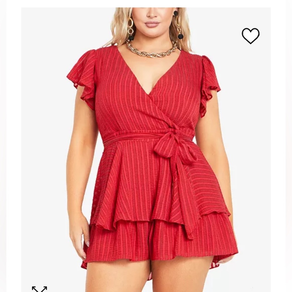City Chic First Date Romper NWT